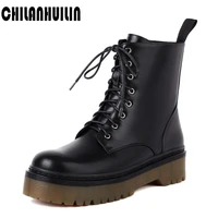 microfiber leather motorcycle boots new arrival girls shoes side zip military boots ladies winter snow boots woman casual shoes