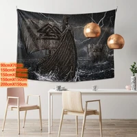 ffo viking decoration tapestry sail boat tapestry decorative sofa blankets the age of piracy wall hanging for home bedroom decor
