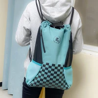 new anime demon slayer kamado tanjirou cosplay props backpack teens travel storage bag high capacity drawstring school bags