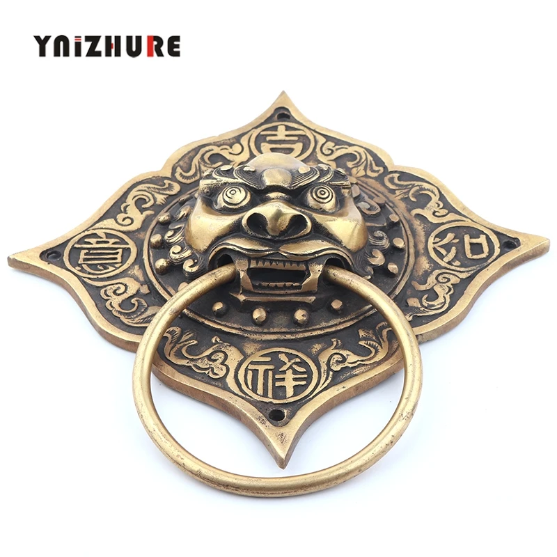 2 шт. 170 мм Китайский античная бронза дверная ручка из меди кольцо магазин сначала