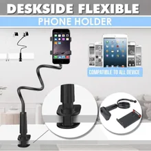 90cm Deskside Flexible Phone Holder Gooseneck Cellphone Arm Clamp Support Telephone Bedroom Desktop Soporte Para Telefono Movil