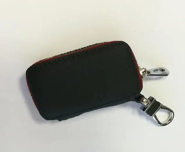 

Wallet Type Leather Keychain for Honda Logo Zipper