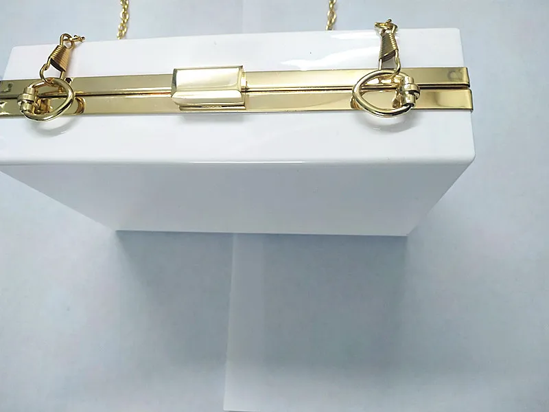 

2021 New Style Acrylic Transparent bags Small Square Box bags Shoulder Cross-Body Chain bags Dinner Women's bags Gel bags