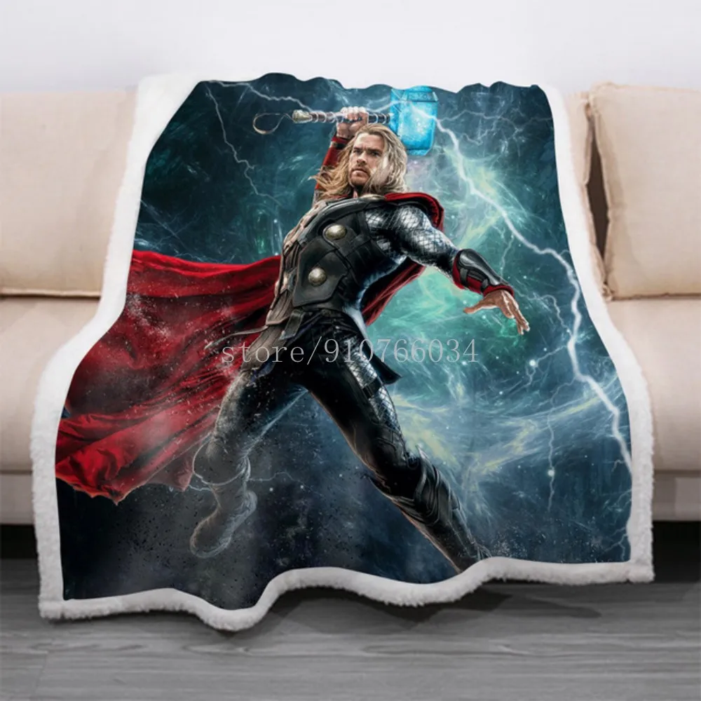 Одеяло из мультфильма мстители диснеевских мультфильмов: Тор Халк Капитан