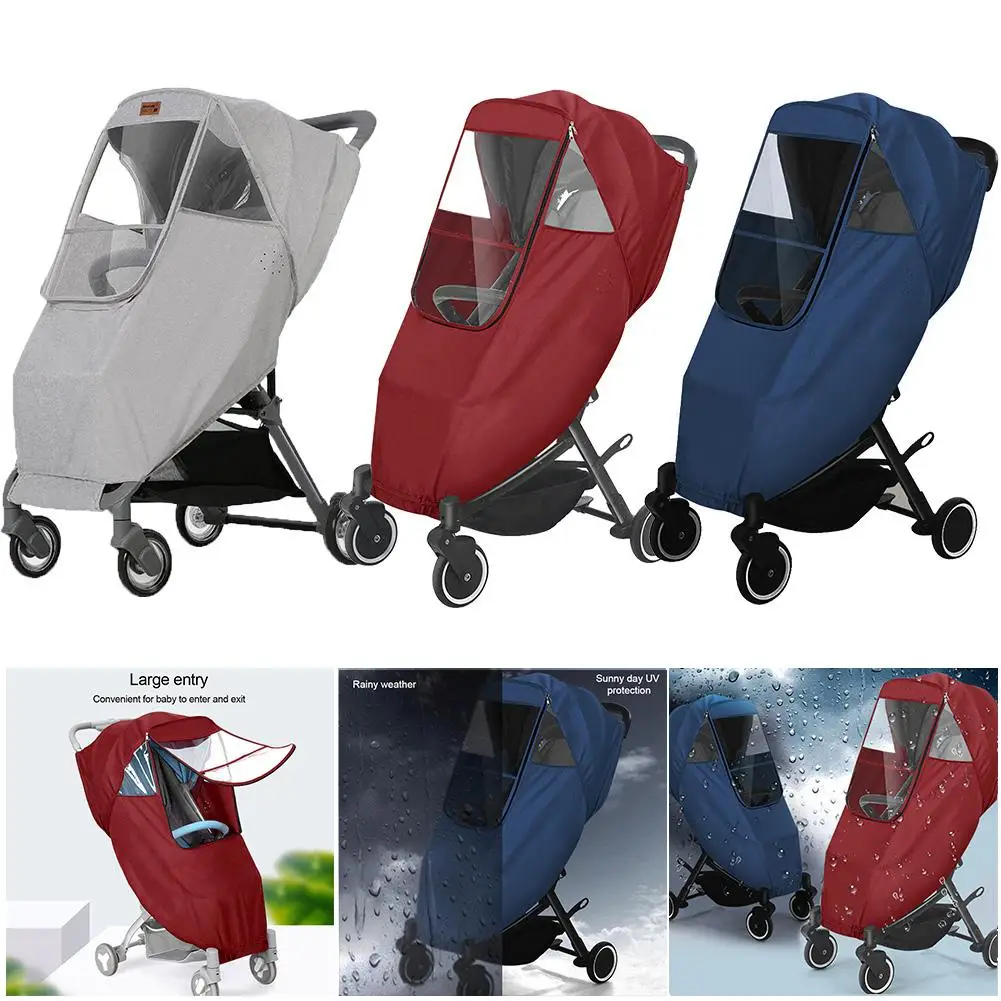 

Universal Raincover For Baby Carriage Stroller Rain-Cover Waterproof Cart Raincoat Pram Stroller Accessories Wind Dust Shield