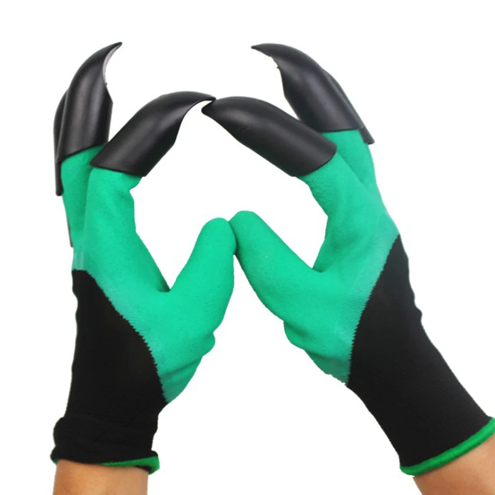 

Garden Gloves With Fingertips Claws For Gardening Dig Planting Pruning Mittens Digging Gloves