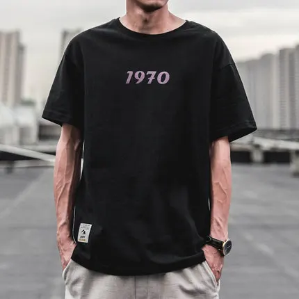 

Men's short sleeve t-shirt summer trend handsome casual half sleeve 3428