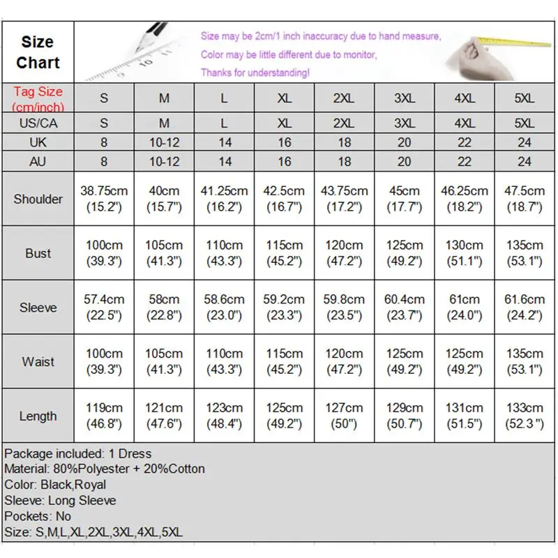 

Autumn Sundress Women Long Sleeve Big Swing Party Maxi Long Dress 2021 VONDA Plus Size Vestidos Casual Dress 5XL