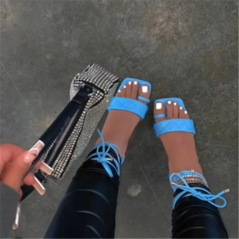 

Women Sandals Flats Shoes Casual Ladies Cross Tied candy Color Female Summer Fashion Comfort Plus Size 2021 New Woman Shoes