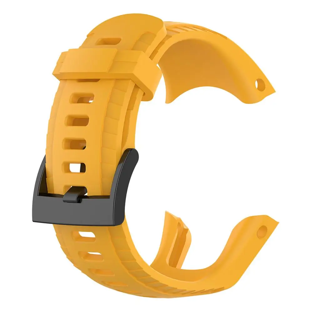 

Silicone Replacement Watchband Simplicity Moderate Softness Wearing Comfort for Suunto 5 Watch Band Strap Watch Accessories