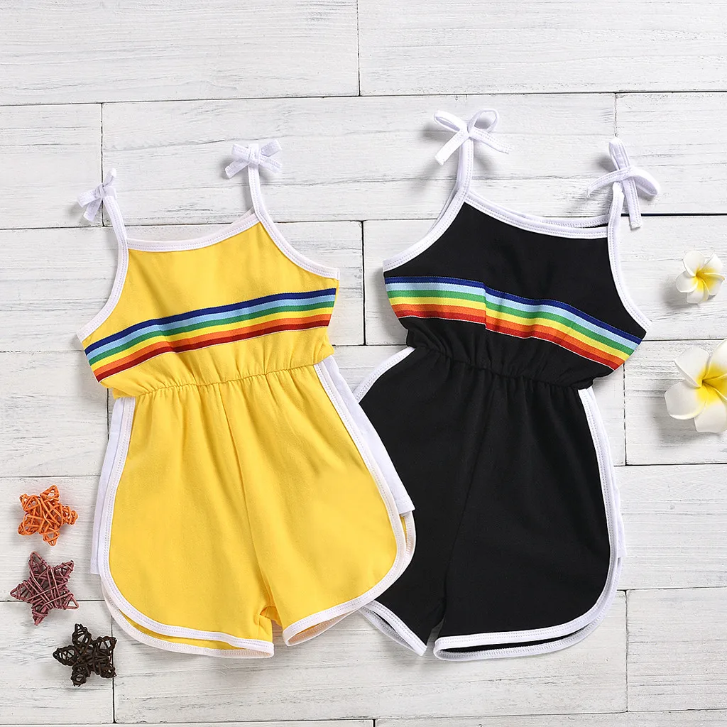 

SAGACE Baby Girl Clothing Summer Romper Jumpsuit Outfits Toddler Girls Summer Sleeveless Suspenders One-Piece Playsuits