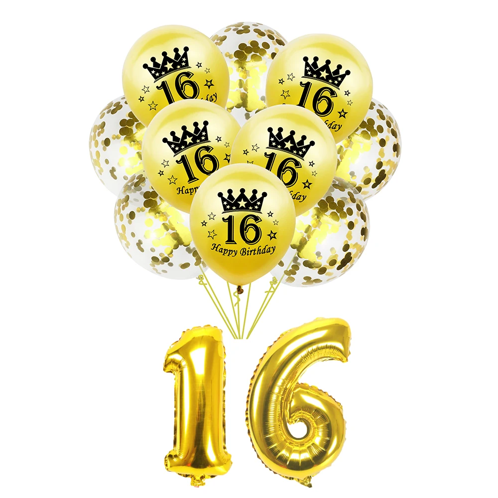 AMAWILL 12 шт./компл. 16th 18th 30th 40th 50th воздушные шары для взрослых День рождения