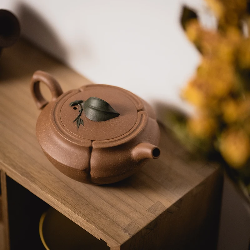

★are recommended by hand the teapot original bionic pot of flower implement wind bamboo small capacity small pot of mud