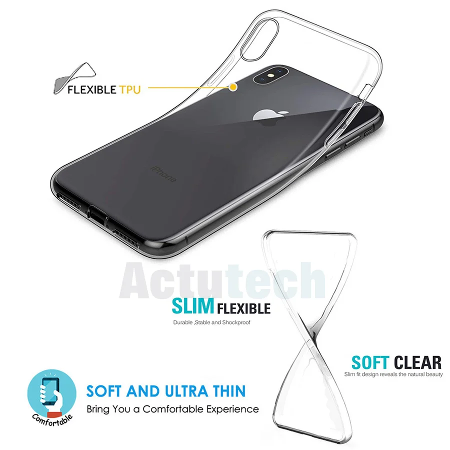 

Shockproof TPU Case For iPhone 11 PRO MAX Clear Silicone Transparent Case For iPhone X XR XS Max PhoneCase Cover