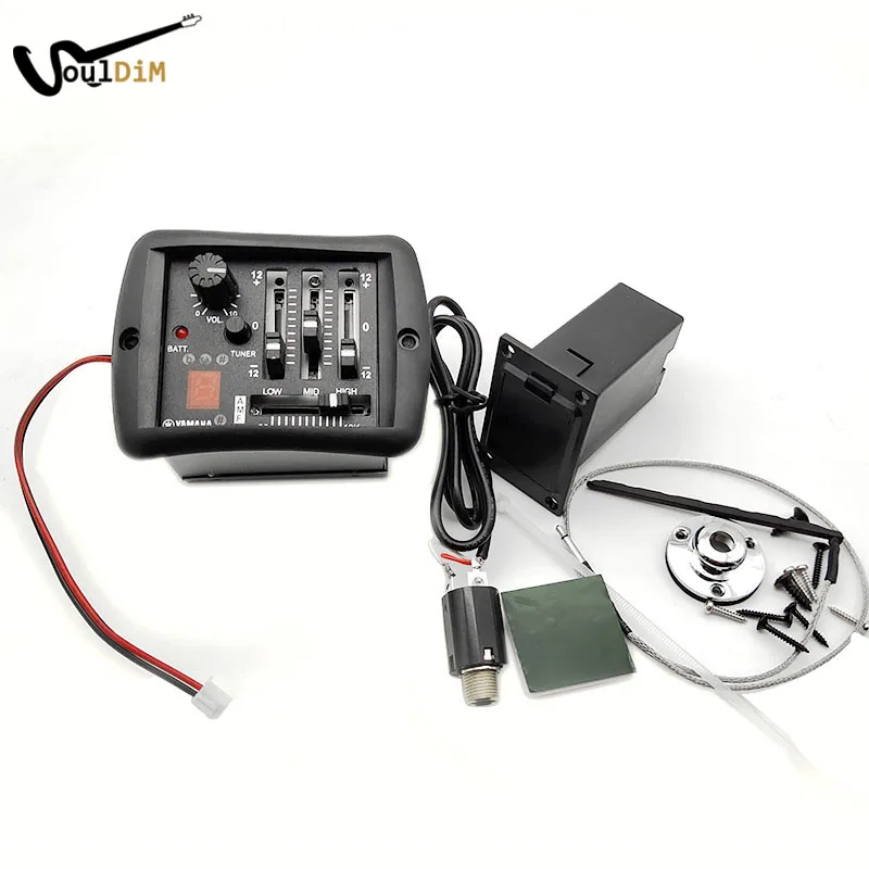 

4-полосный эквалайзер, система тюнера с выходом 6,35 мм, гитарный эквалайзер с тюнером для акустической гитары