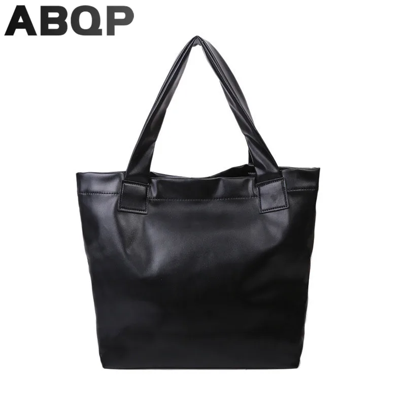 

ABQP Leather Tote Bags For Women Large Capacity Female Handbag Designers Girl's Summer Shopping Totes