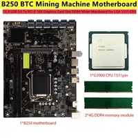 brand new b250c btc mining machine motherboard 12 usb 3 0 to pci e x1 graphics card support lga 1151 ddr4 sata3 0 for miner