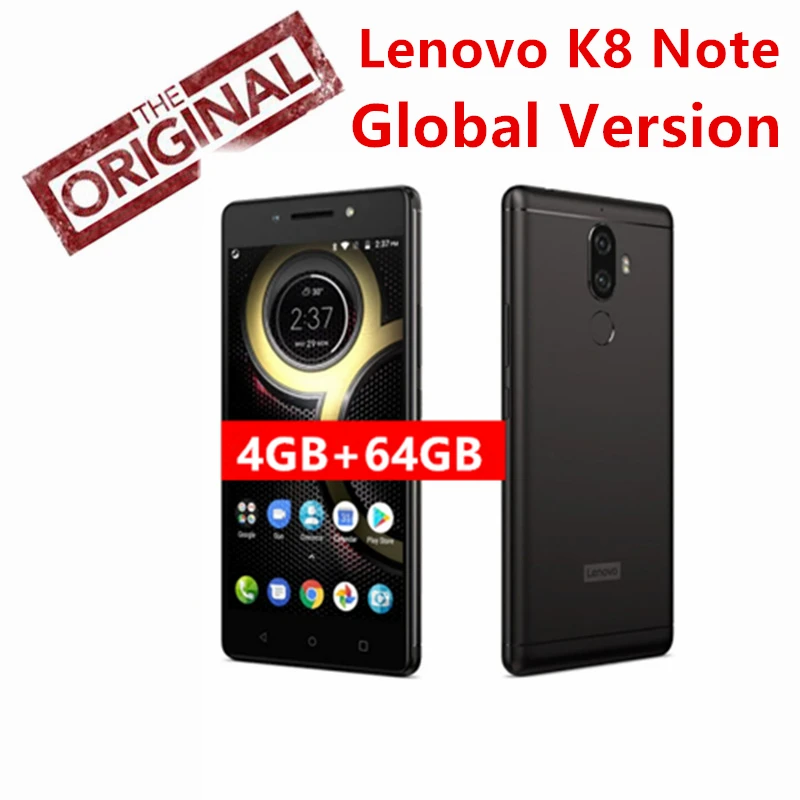 Глобальная версия lenovo K8 Note 4G LTE смартфон 5 &quot4 Гб ОЗУ 32 ПЗУ отпечаток пальца 4000 мАч