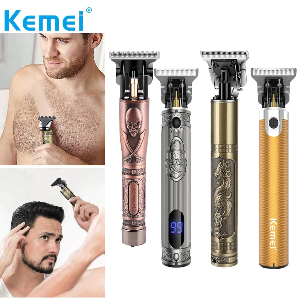 

Kemei Trimmer Hair Clippers Men Professional Men Trimmer Beard Electric Clipper Barbe Hair Cutting Carved Body Machine