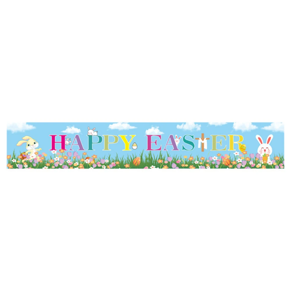 

Banners Curtain Easter Porch Sign Flag Holiday Party Supplies Poster Secure High Quality Create Atmosphere Home Decor Colours