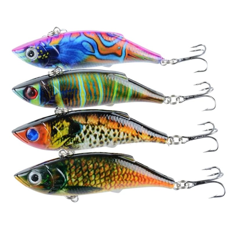 

4 Pcs Fishing Lures Hard Minnow Baits, Life-Like Swimbait 8CM Fishing Lures, Swimbait For Saltwater Freshwater