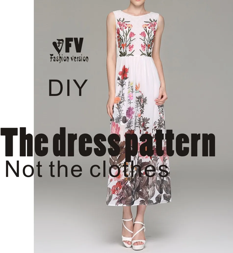 Шаблон для шитья платья резки рисования одежды DIY (в продаже не одежда) BLQ 109|clothing