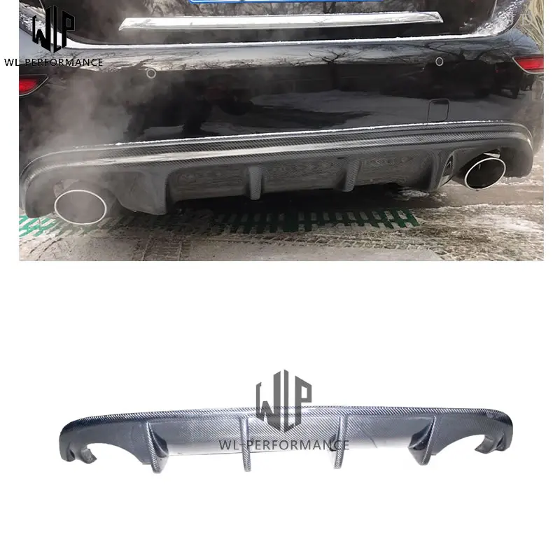 Q50 углеродного волокна задний бампер диффузор спойлер задней крышки Защита