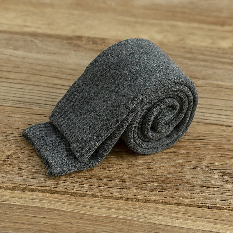 Men dark gray Зимние новые мужские и женские носки хлопковые махровые плотные теплые длинные носки без пятки японские модные носки skarpetki calcetines mujer - Цвет: Men dark gray