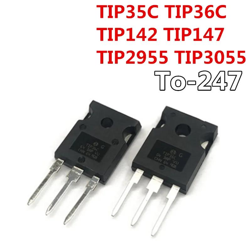 5 шт./лот TIP35C TIP36C TIP142 TIP147 TIP2955 TIP3055 TO 247 транзисторы мощности|Интегральные схемы| |