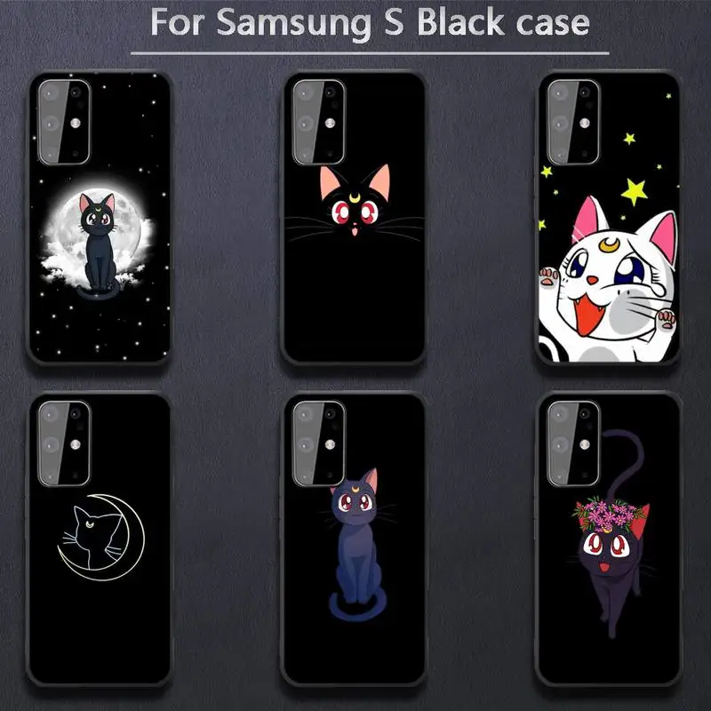 

Comics Sailor Moon Luna Cat Phone Cases for Samsung S6 S7 edge S8 S9 S20 S21 S30plus ultra S21/S30 S10-5G lite 2020 S10E