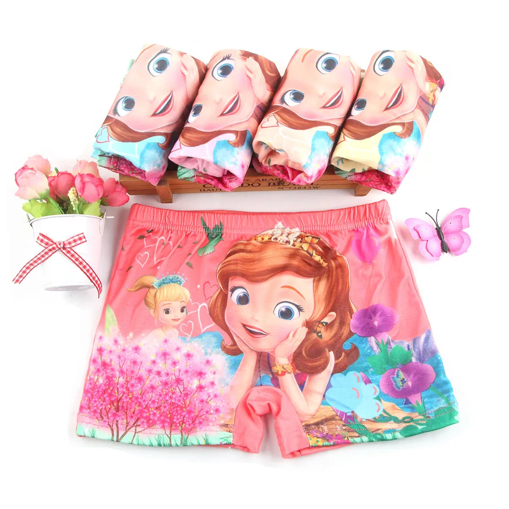 5 шт./лот Детское нижнее белье детские короткие трусы-От 2 до 9 лет из хлопка с