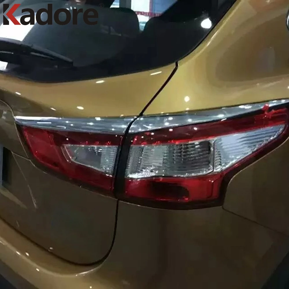 

Накладка на задсветильник фару для Nissan Qashqai J11 2014 2015 2016 ABS, хромированный задний фонарь, подсветка для оформления автомобиля
