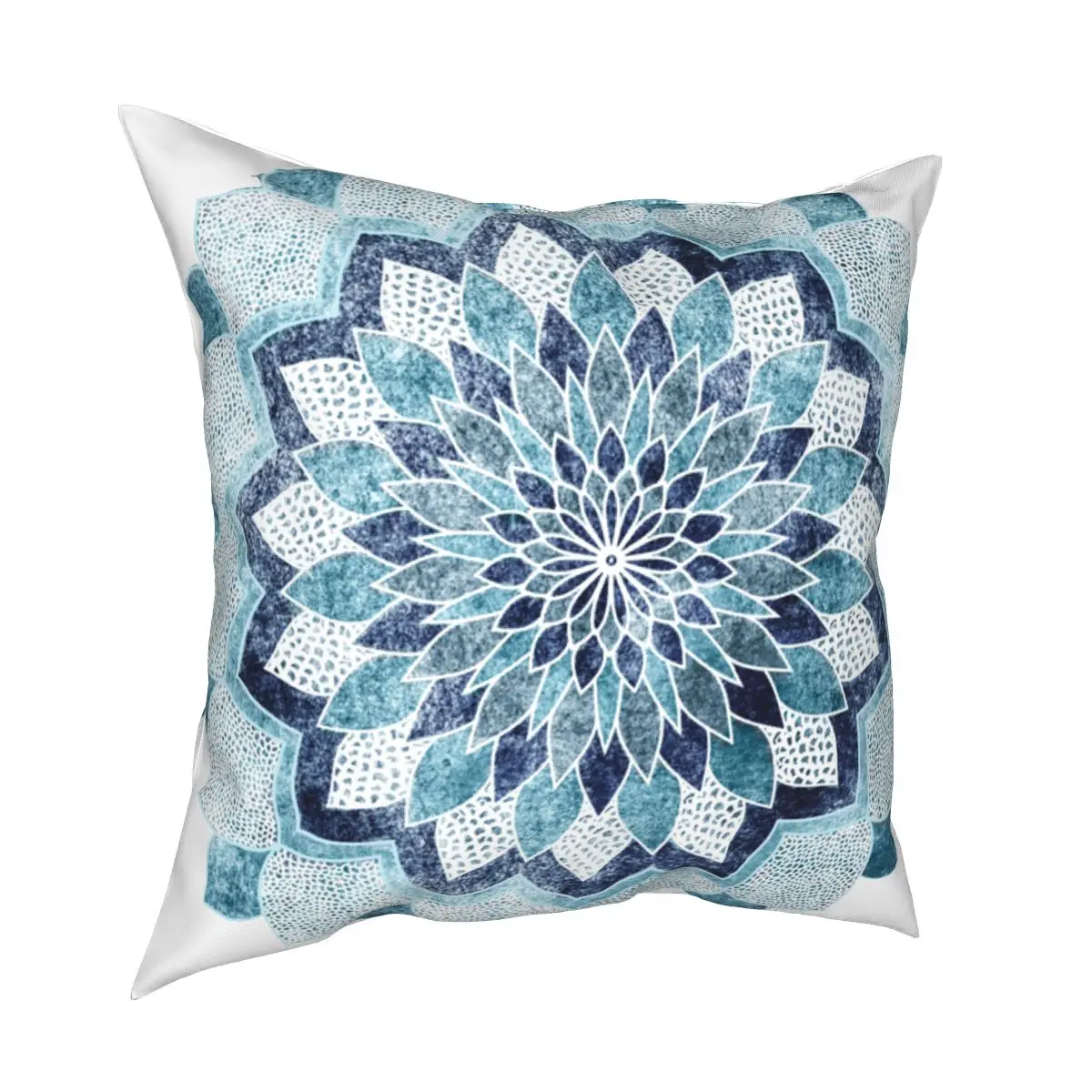 

Наволочка с мандалой в стиле бохо, домашний декор, Геометрическая Акварельная наволочка, декоративная подушка для автомобиля с двусторонни...
