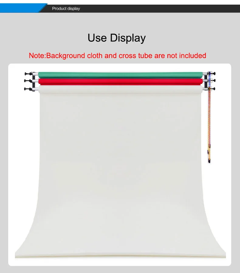 Держатель для фона фотографии 3-роликовый настенный кронштейн ручная система