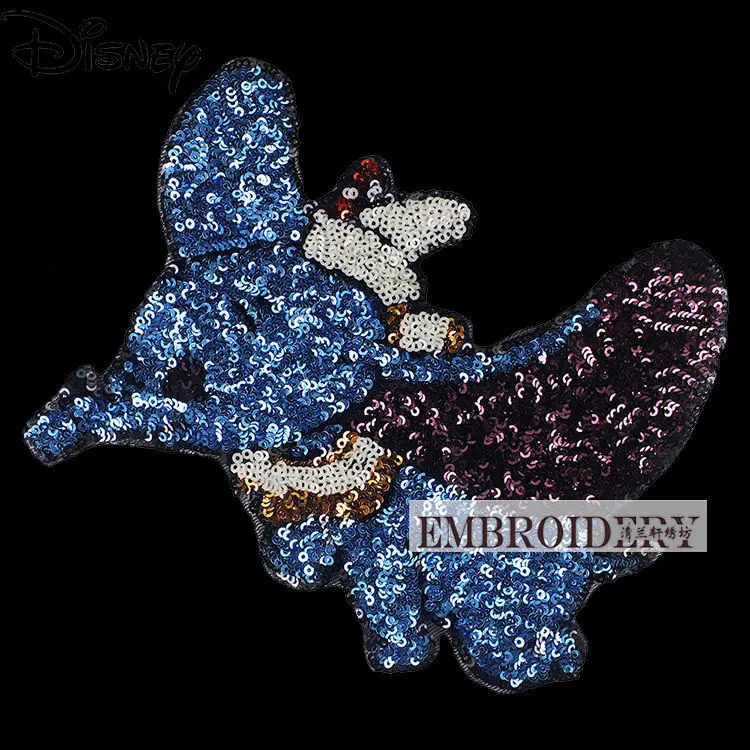 

Disney Cartoon Dumbo Cloth Stickers, Embroidery Dumbo Clothes, Bags, Clothing Accessories, Elephant Patch Stickers