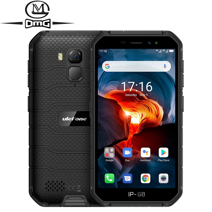 Ulefone Armor X7 Pro NFC Android 10 IP69K IP68 - ударопрочный мобильный телефон с функцией GPS, 4 ГБ оперативной памяти + 32 ГБ постоянной памяти, 4000 мАч аккумулятор, 4G Rugged Smartphone