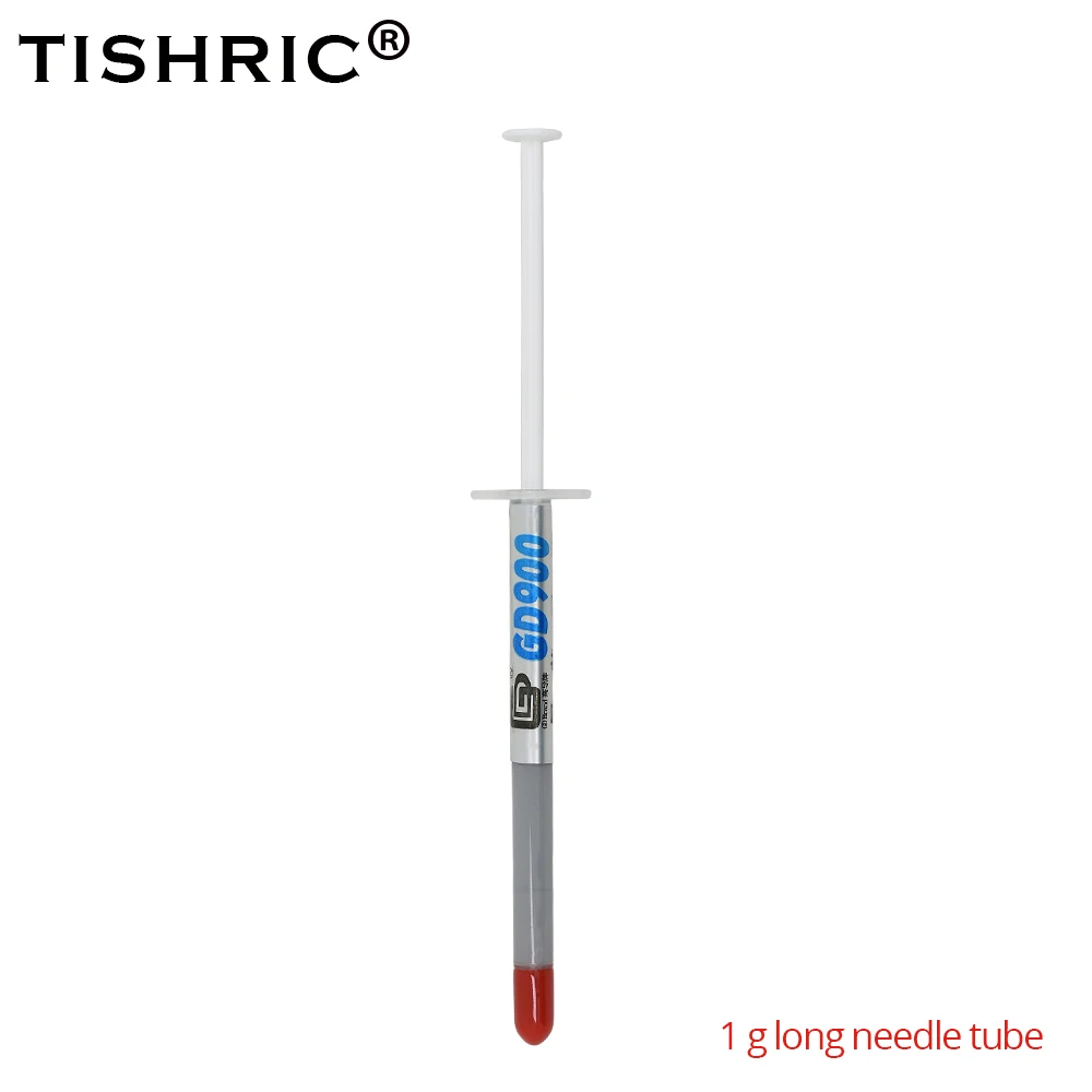 10pcs longNeedle1g TISHRIC, 3g, 7g, 15g, 30g, 150g, GD900, термопаста, токопроводящие процессоры, радиатор, силиконовый пластырь для ЦП, светодиодный, PC - Цвет лезвия: 10pcs longNeedle1g