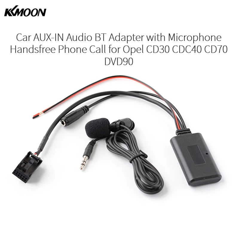

Автомобильный AUX-IN аудио адаптер BT с микрофоном громкой связи Bluetooth гарнитура для Телефонный звонок автомобильные аксессуары для Opel CD30 CDC40 ...