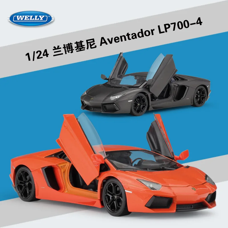

Welly 1:24 Lamborghini Aventador LP700 Sports Car Simulation Alloy Car Model Crafts Decoration Collection Toy Tools Gift