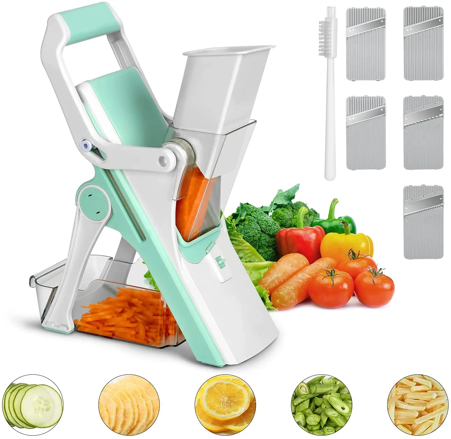 

Safe Slice Mandolin Manual Cutter Chopping Knife Cut Fruit French Fries Cut Meat Vegetable Cutter Kitchen Tool