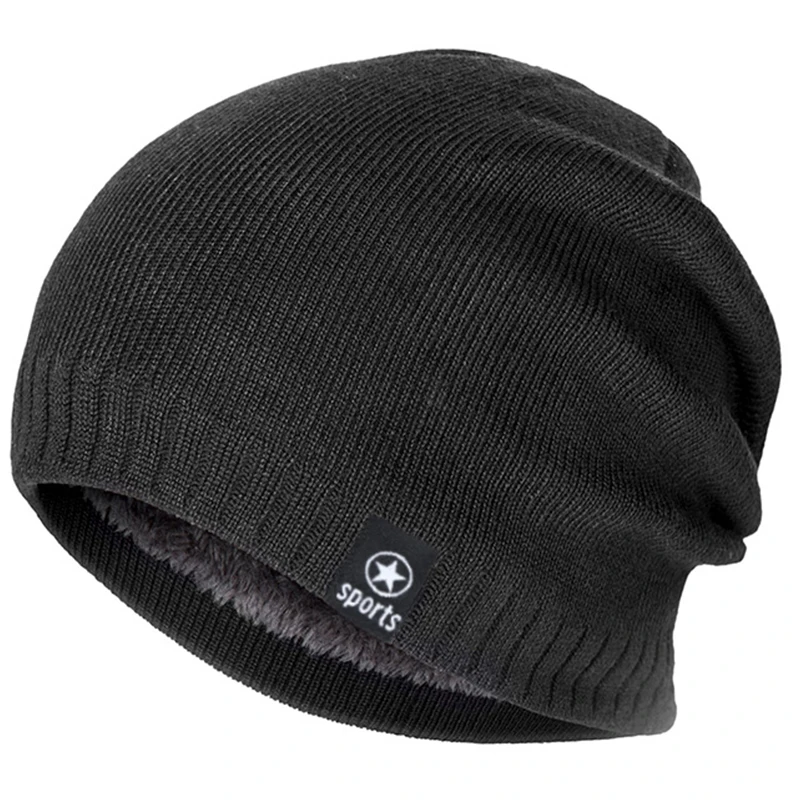 Зимняя шапка для мужчин и женщин вязаная бархатная 4 цвета осенняя Теплая Шапка