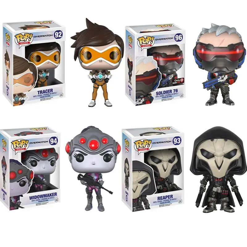 Funko Pop OW игра TRACER WIDOWMAKER REAPER SOLDIER 76 & WINSTON Модель Коллекция фигурка игрушки Детский