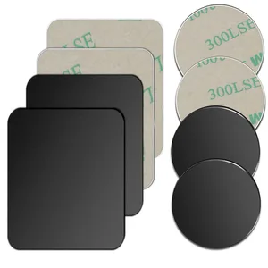 5pcs1pclot metal plate disk for magnet car phone holder iron sheet sticker for magnetic mobile phone holder car stand mount free global shipping