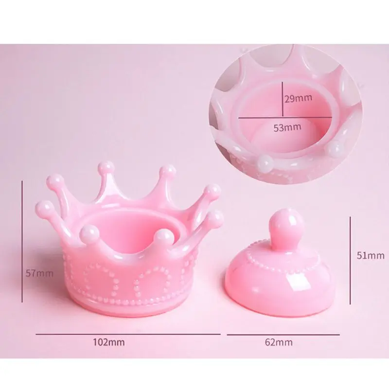 DIY Cute Crown Jewelry Storage Box Epoxy Resin Casting Silicone Mold Craft Tools | Украшения и аксессуары