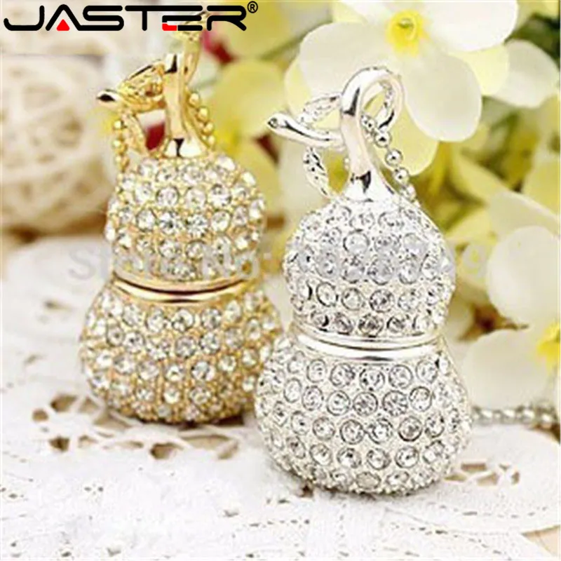 JASTER Прямая продажа кристалл Usb флэш накопитель ожерелье со стразами бижутерия