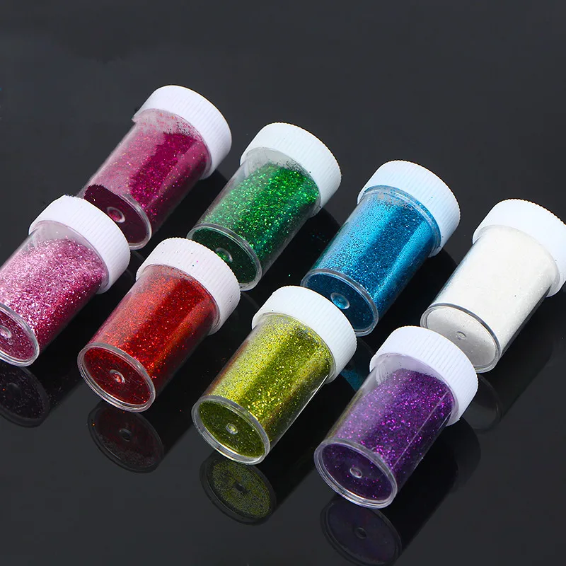 20 г/лот бутылка блестящая пудра круглые лазерные блестки блестящие украшения