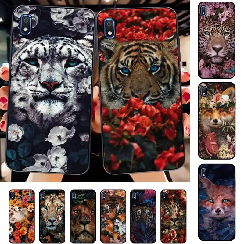 

Yinuoda Animal Flower fox lion tiger Phone Case for Samsung A51 01 50 71 21S 70 31 40 30 10 20 S E 11 91 A7 A8 2018
