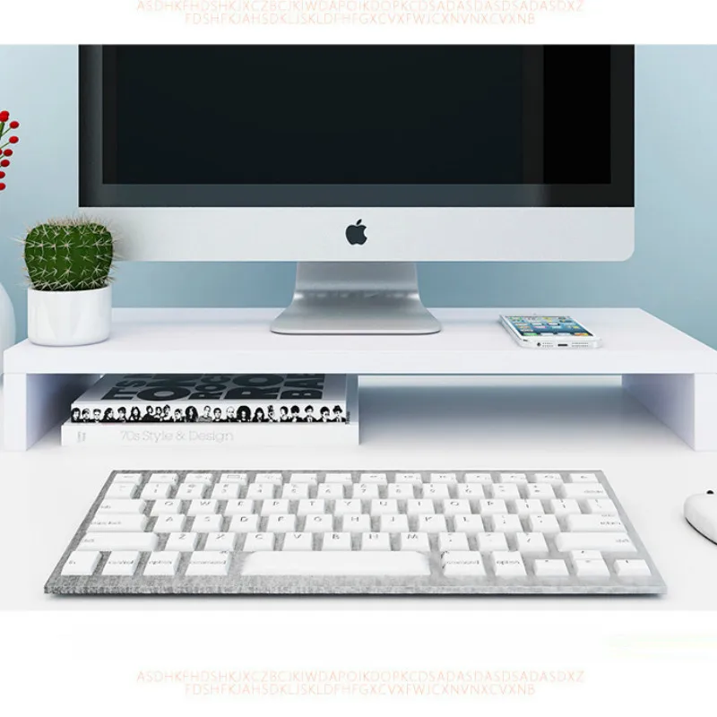 Wooden Computer Monitor Screen Display Increase Shelf Desktop TV Cabinet Storage Bracket Increased Home Organizer | Дом и сад