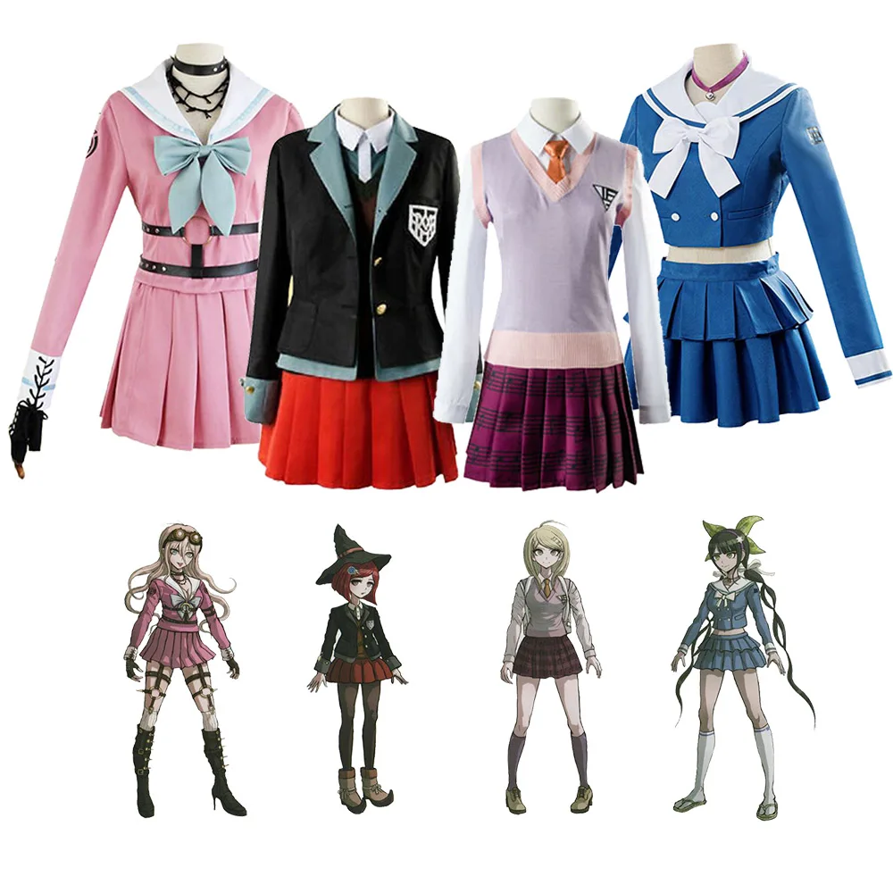 Новинка костюм для косплея из DanganRonpa V3 данганронпа акамацу kaede ирума миу юмено