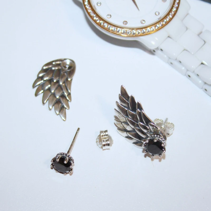 Корейские серьги в форме крыла ангела для женщин женские модные серьги-гвоздики